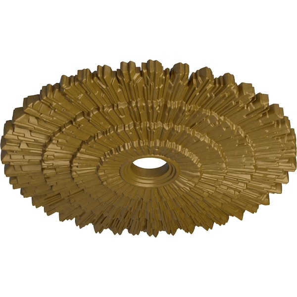 Eryn Ceiling Medallion (Fits Canopies Up To 4), Hand-Painted Gold, 24 3/4OD X 3 1/4ID X 1 7/8P